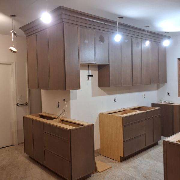 Kitchen installation in progress by CABINX
